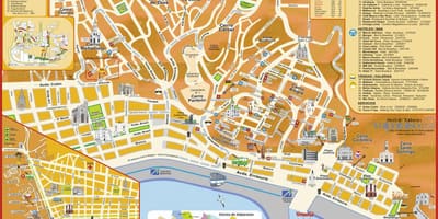 Turizm xəritəsi valparaiso Çili